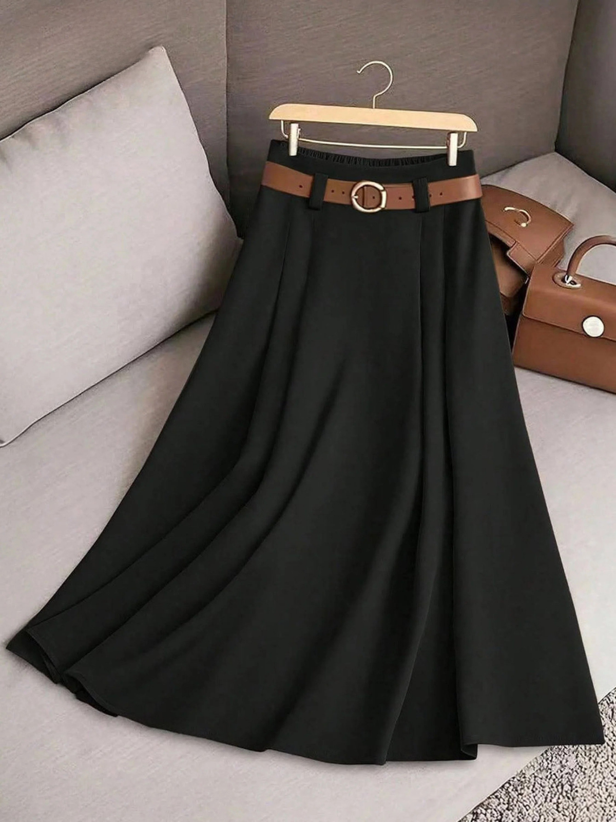 ZEPHYRAEN SOLID COLOR HIGH WAIST