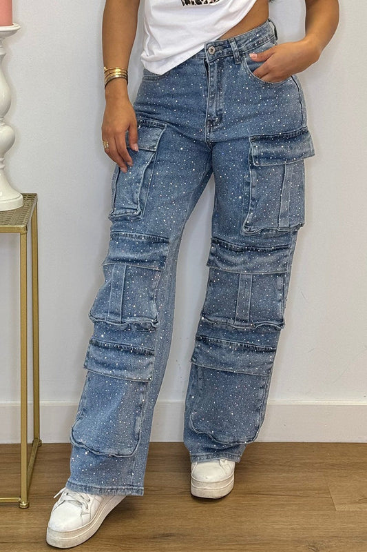 High-Waisted Wide-Leg Jeans