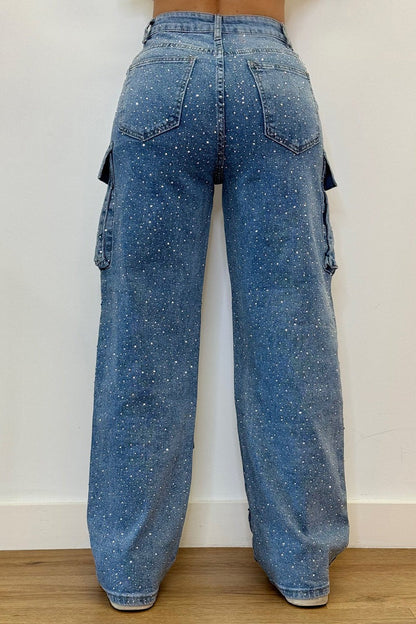 High-Waisted Wide-Leg Jeans