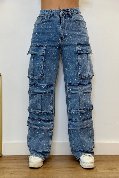 High-Waisted Wide-Leg Jeans