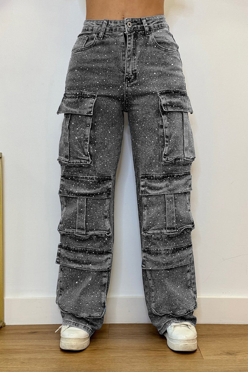 High-Waisted Wide-Leg Jeans