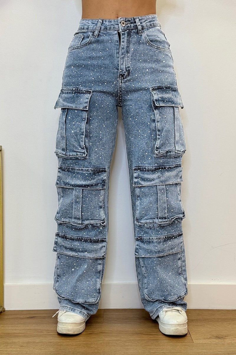 High-Waisted Wide-Leg Jeans