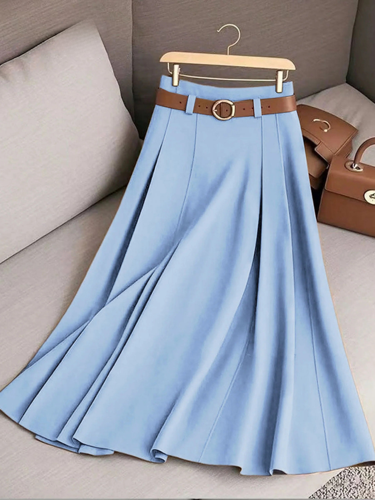 ZEPHYRAEN SOLID COLOR HIGH WAIST