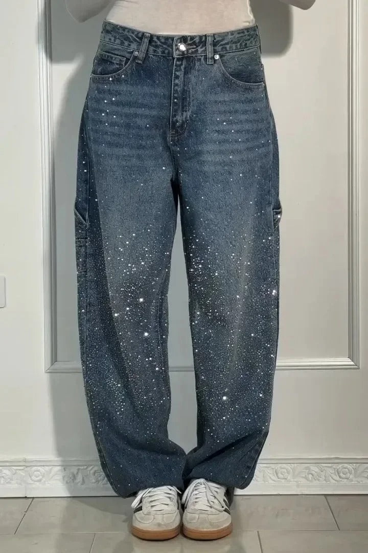 Taikoo | High-Waist Glitter Jeans