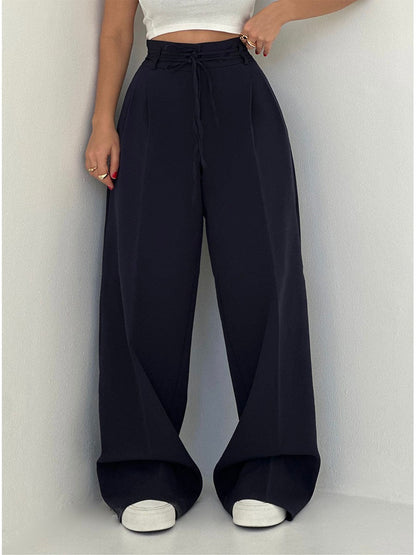 High-Waisted Trousers with Wide Legs