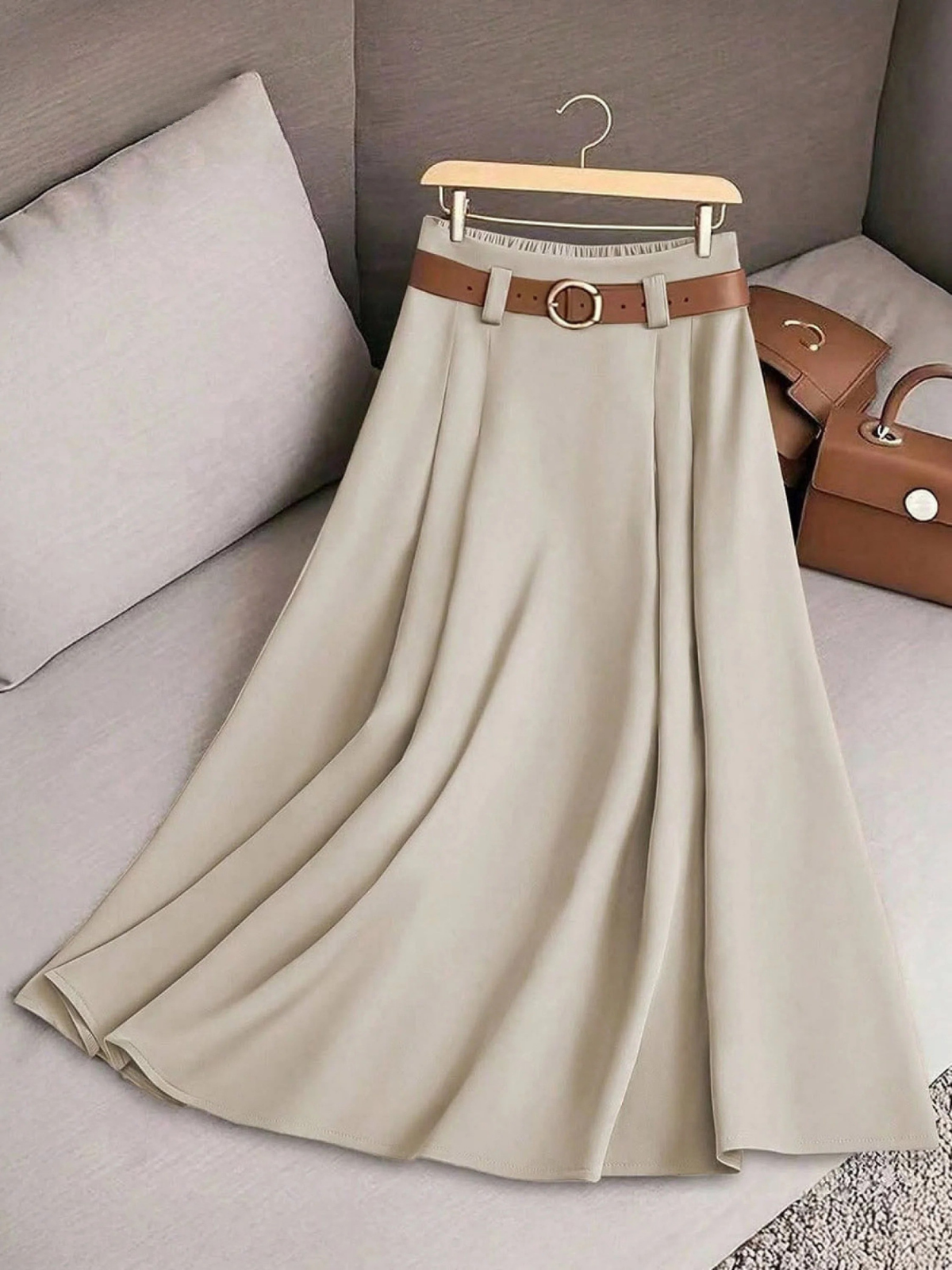 ZEPHYRAEN SOLID COLOR HIGH WAIST