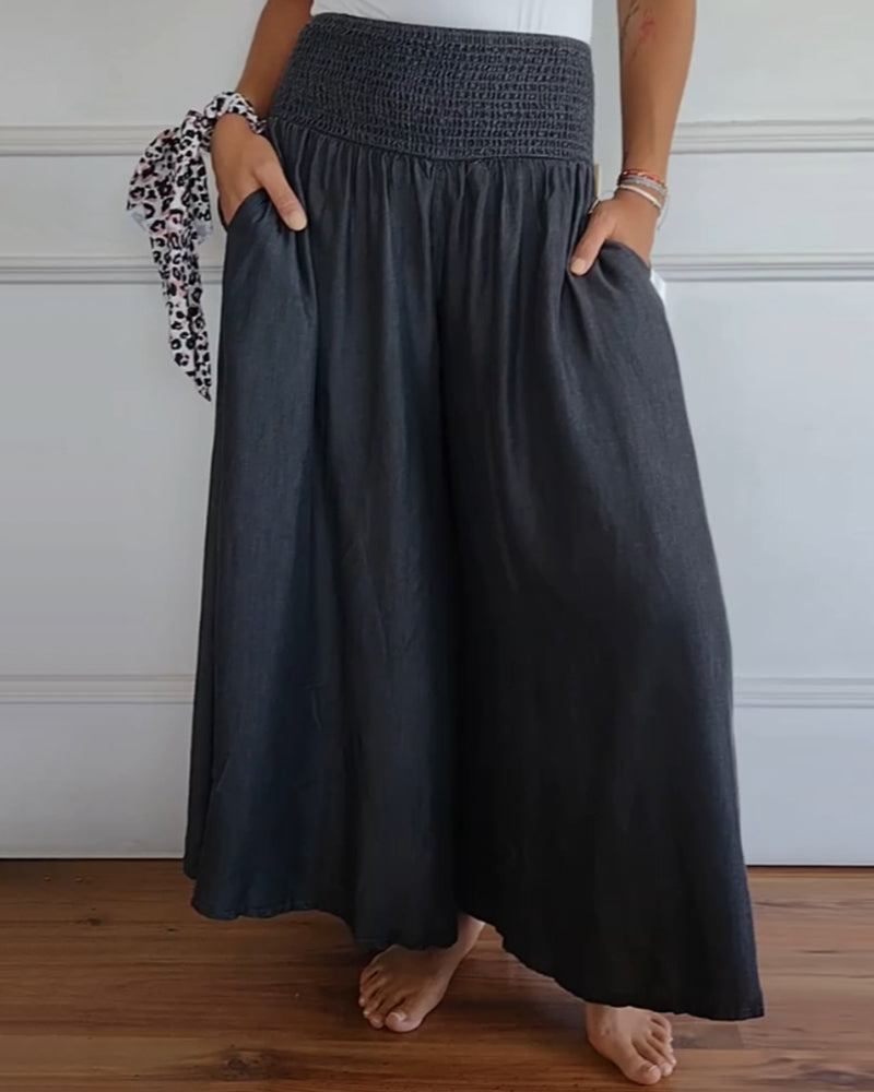 Comfy Wide-Leg Trousers