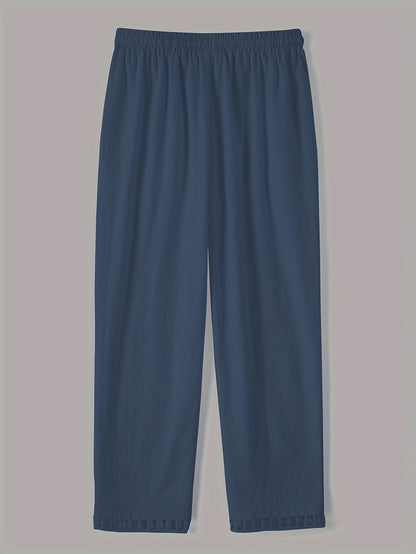 Relaxed Contrast Trim Cropped Pants