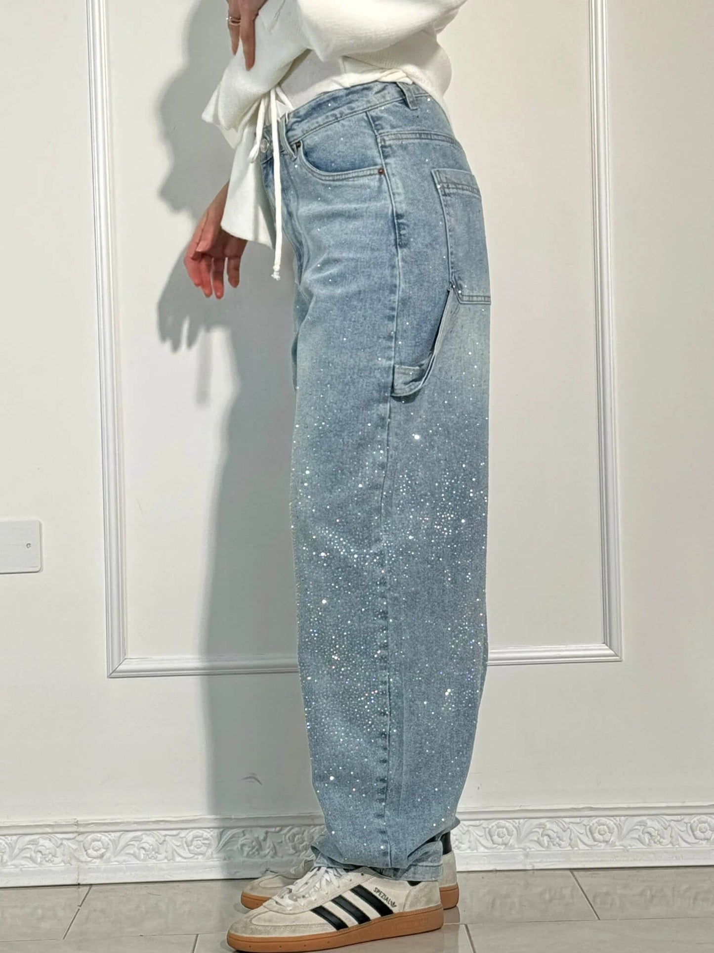 Taikoo | High-Waist Glitter Jeans