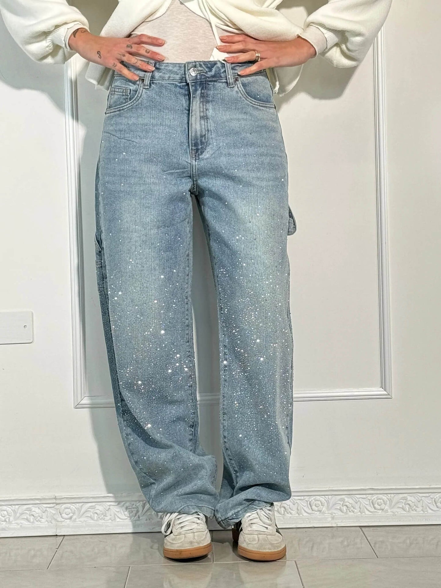 Taikoo | High-Waist Glitter Jeans