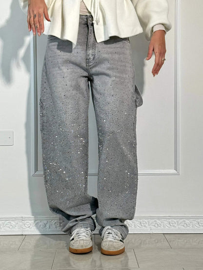 Taikoo | High-Waist Glitter Jeans
