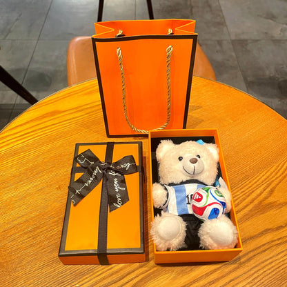 World Cup Star Plush Bear Keychain
