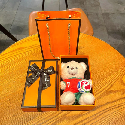 World Cup Star Plush Bear Keychain