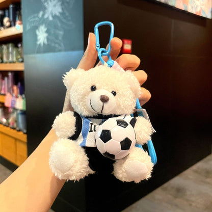 World Cup Star Plush Bear Keychain