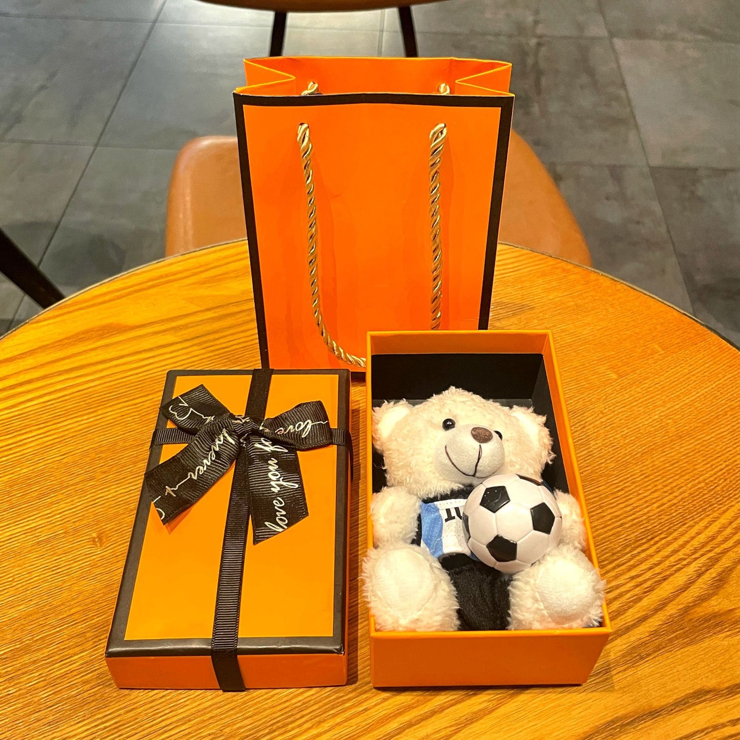 World Cup Star Plush Bear Keychain