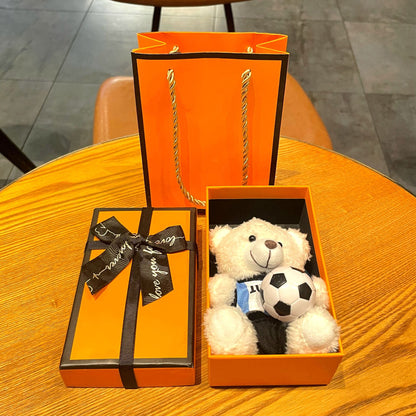 World Cup Star Plush Bear Keychain