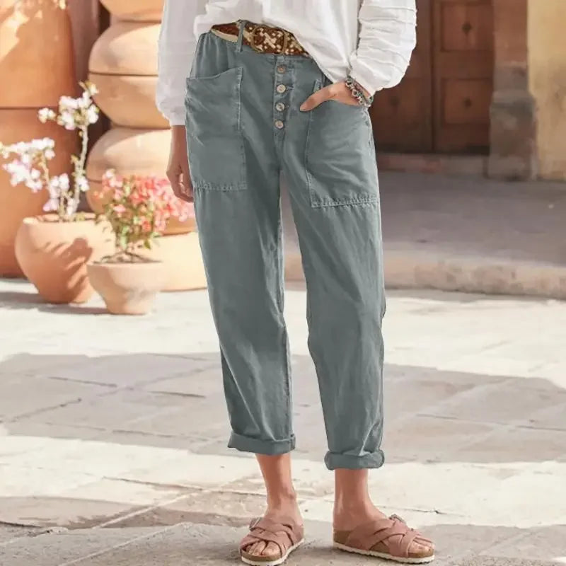AURAVESSA Relaxed Fit Pants for Everyday Ease