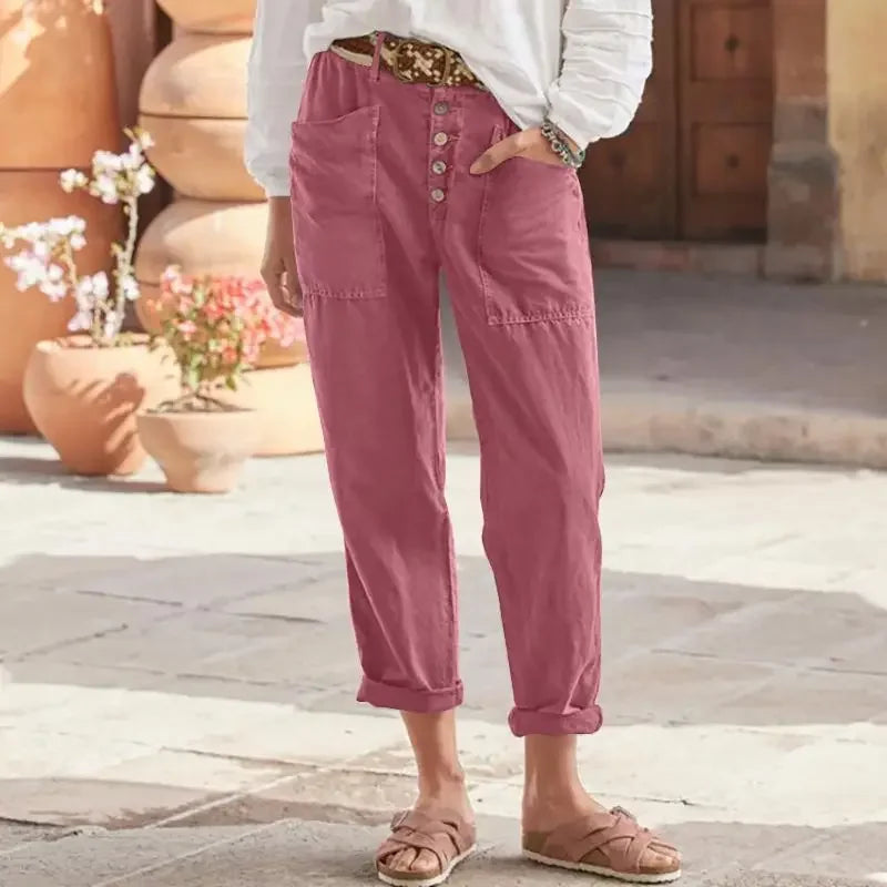 AURAVESSA Relaxed Fit Pants for Everyday Ease