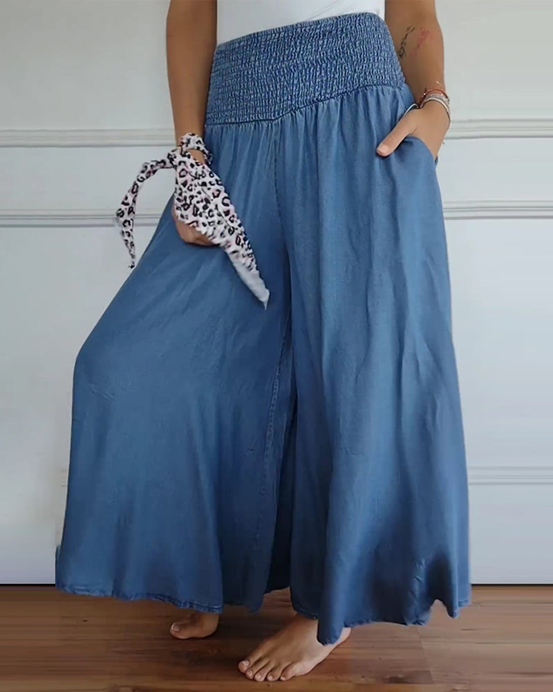 Comfy Wide-Leg Trousers