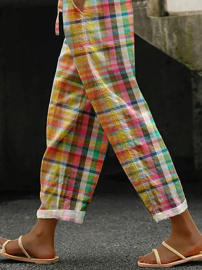 Comfortable Checkered Pants