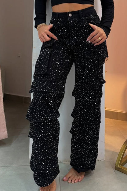 High-Waisted Wide-Leg Jeans
